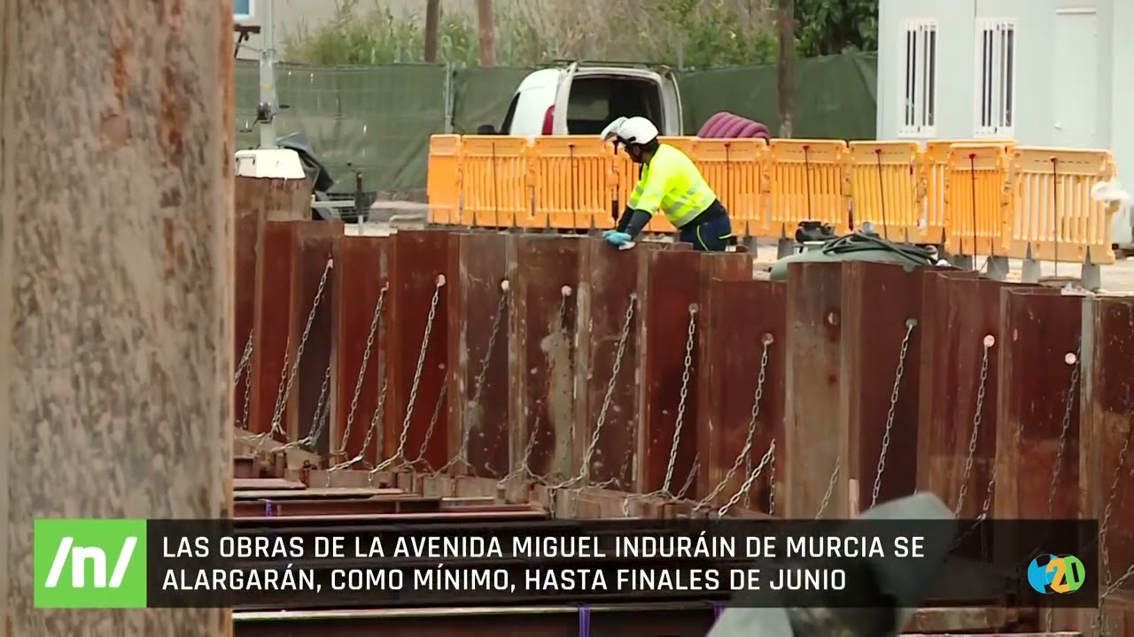 11/02/2026 Las obras en la Avenida Miguel Induráin de Murcia se extenderán hasta junio
