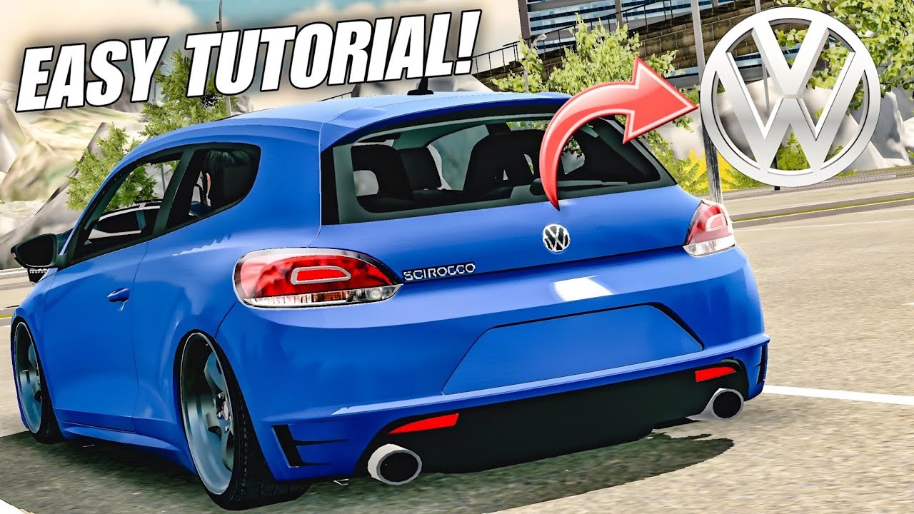 How To Make Volkswagen Logo | Easy Tutorial | Car Parking Multiplayer