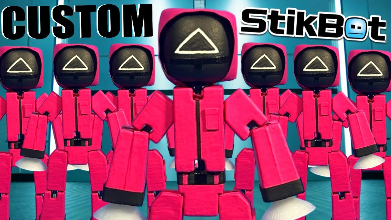 Squid Game Guard custom painted Stikbot tutorial! 