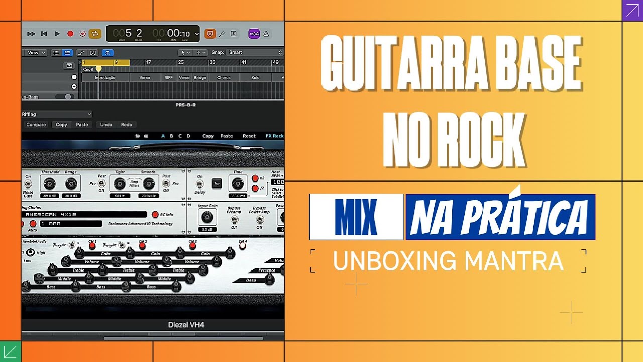 Guitarra Base no Rock - O passo a passo do timbre e mixagem