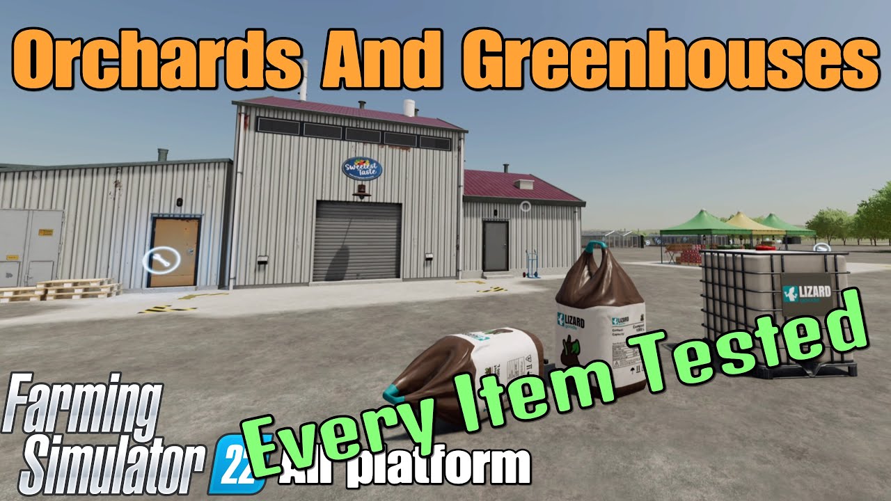 Orchards And Greenhouses   / FS22 mod for all platforms
