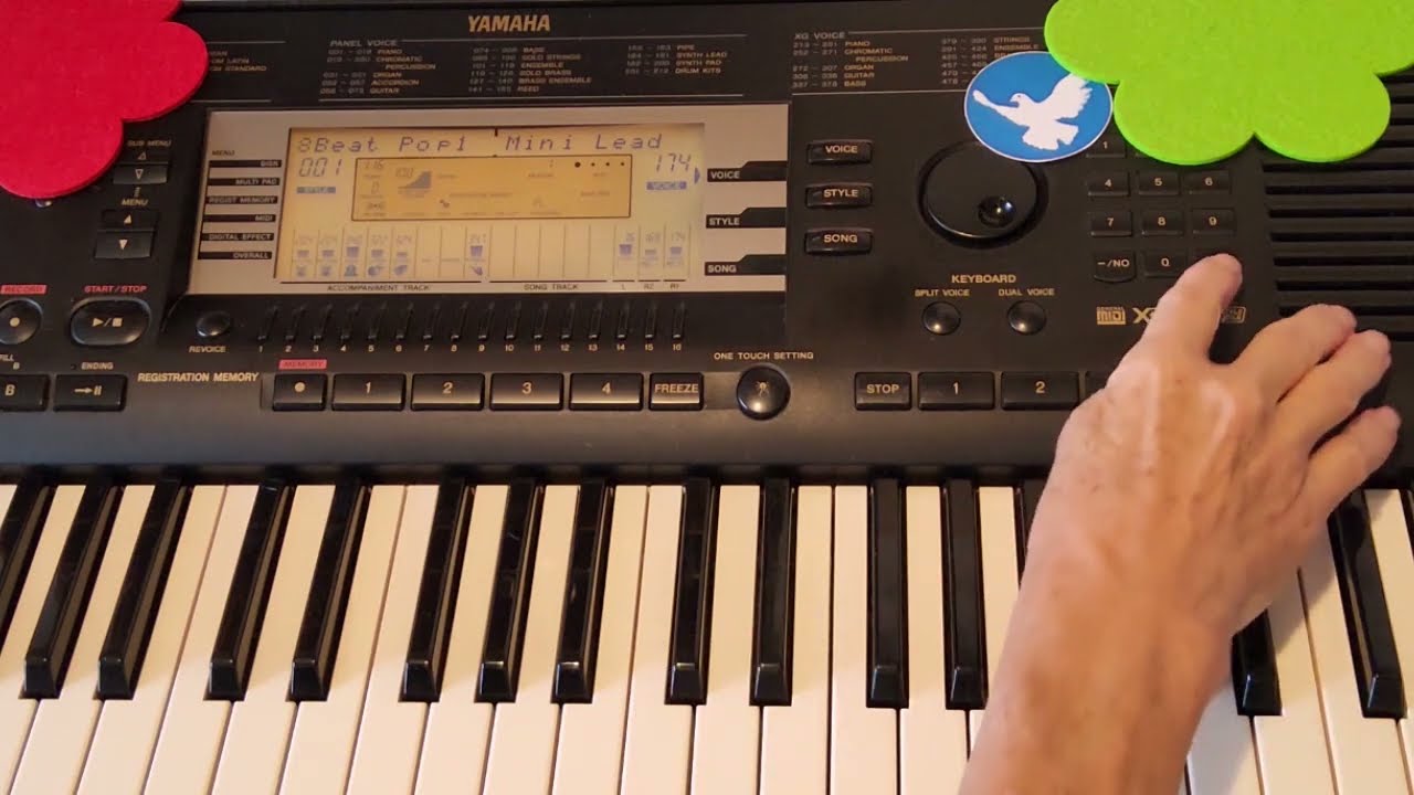 Synth voice Demo  💚  PSR-630 Yamaha Keyboard  -  Synthesizer Saw Square Lead Pad Phase Hi Q Analog
