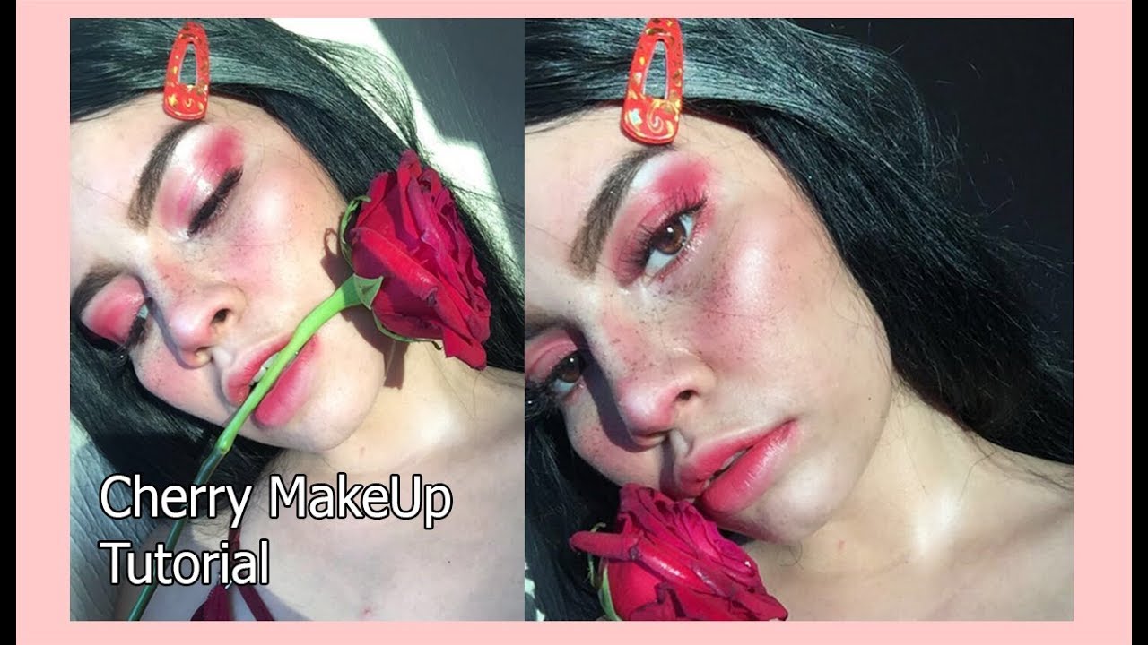 🍒Tumblr Aesthetic Cherry | Maquillaje para fotos🍒