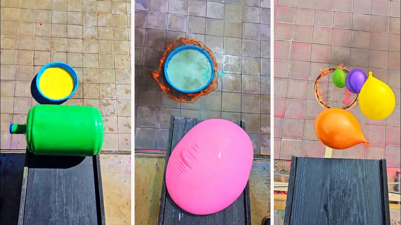 💥🍾Breaking Glass Bottles and Balloon Drops #68 | ⚠️Crushing crunchy & soft things