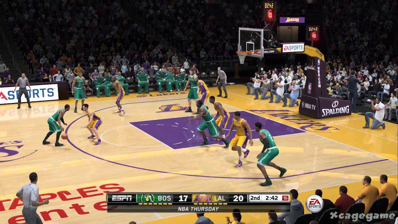 NBA Live 15 - Boston Celtics vs Los Angeles Lakers - FULL GAME Gameplay [ HD ]
