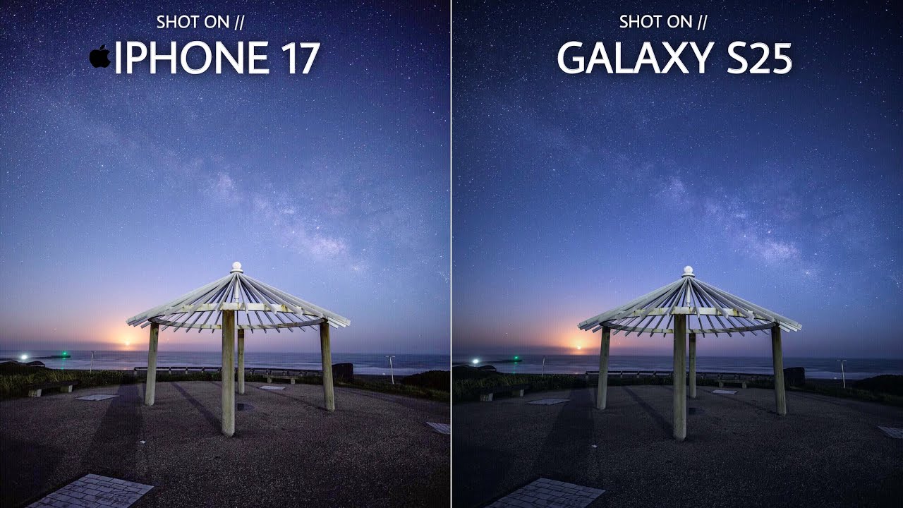 iPhone 17 VS Samsung Galaxy S25 | Night Mode Camera Test 