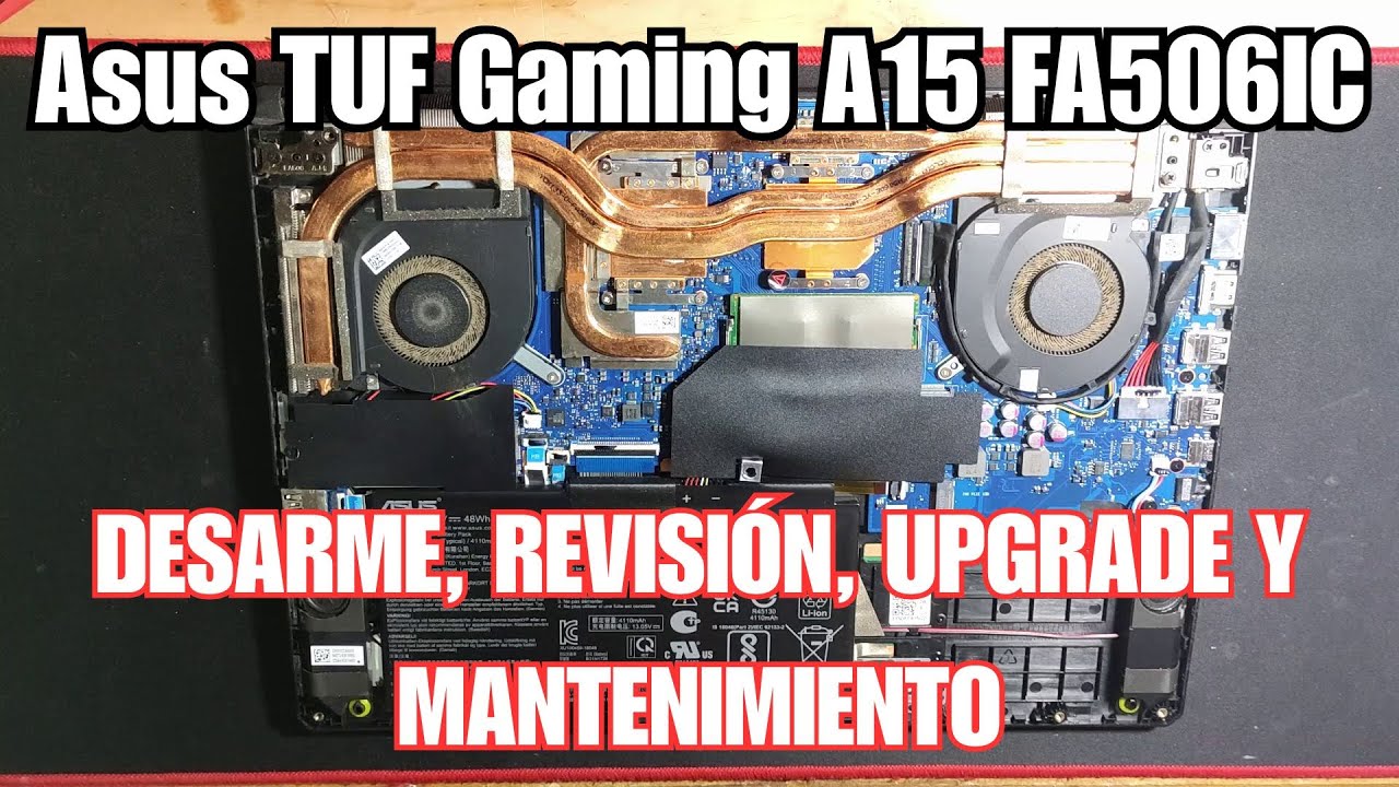 Asus TUF Gaming A15 FA506IC, Revisión, Mantenimiento e Instalación de Memoria RAM 🐊| RC#35