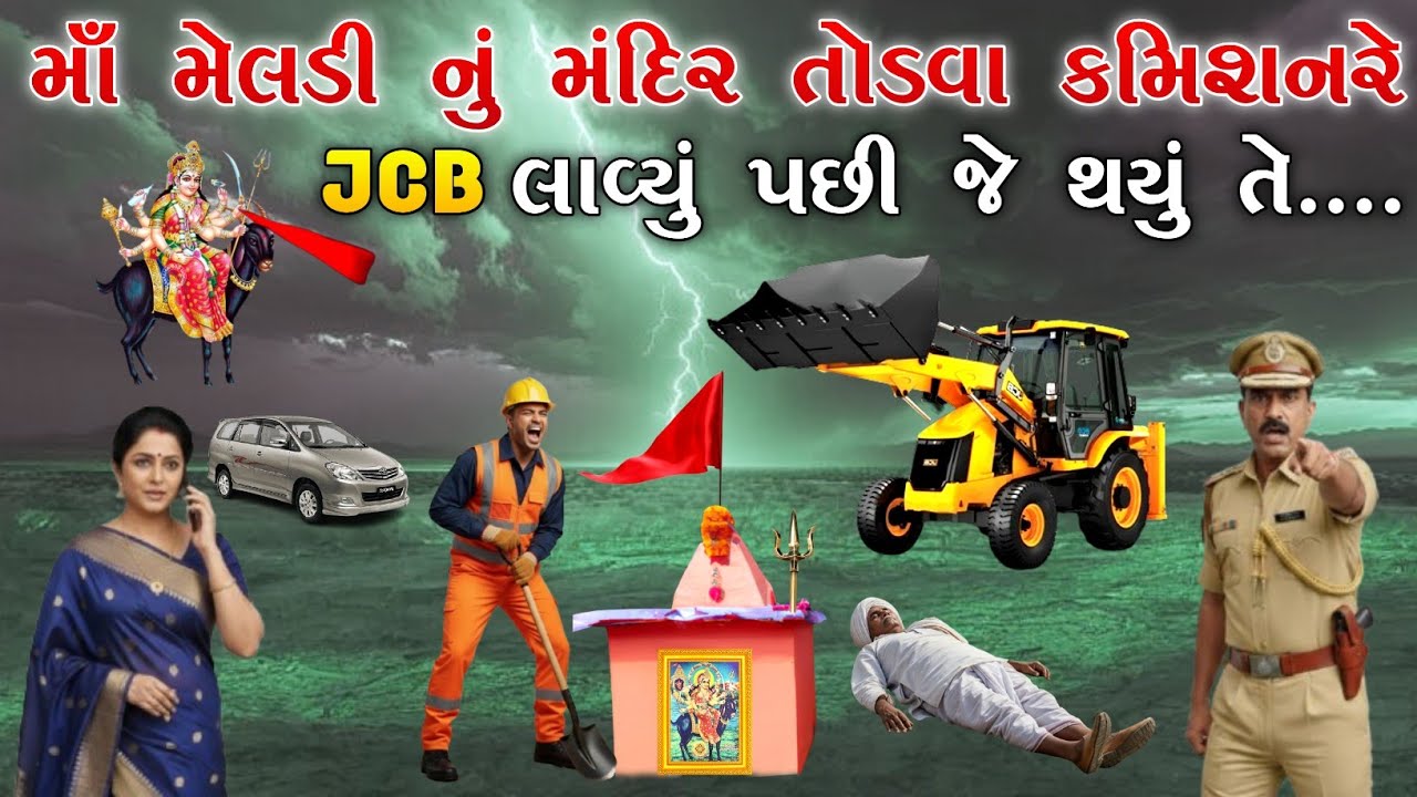 માઁ મેલડી નું મંદિર તોડવા કમિશનરે JCB લાવ્યું પછી જે થયું તે.... | meladi ma no itihas | Raja Meladi