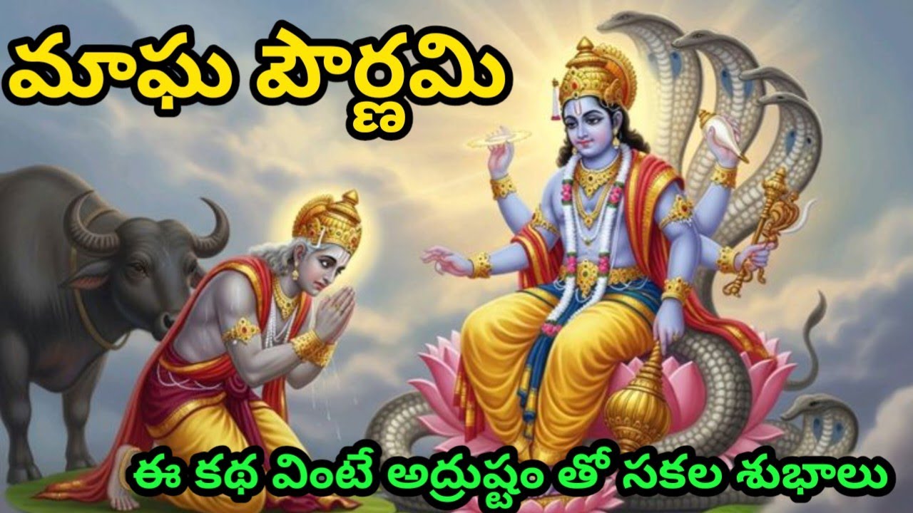 మాఘమాసం పౌర్ణమి ఈ కథ వింటే అద్రుష్టం సకల శుభాలు@Jaisrikrishna1-n 