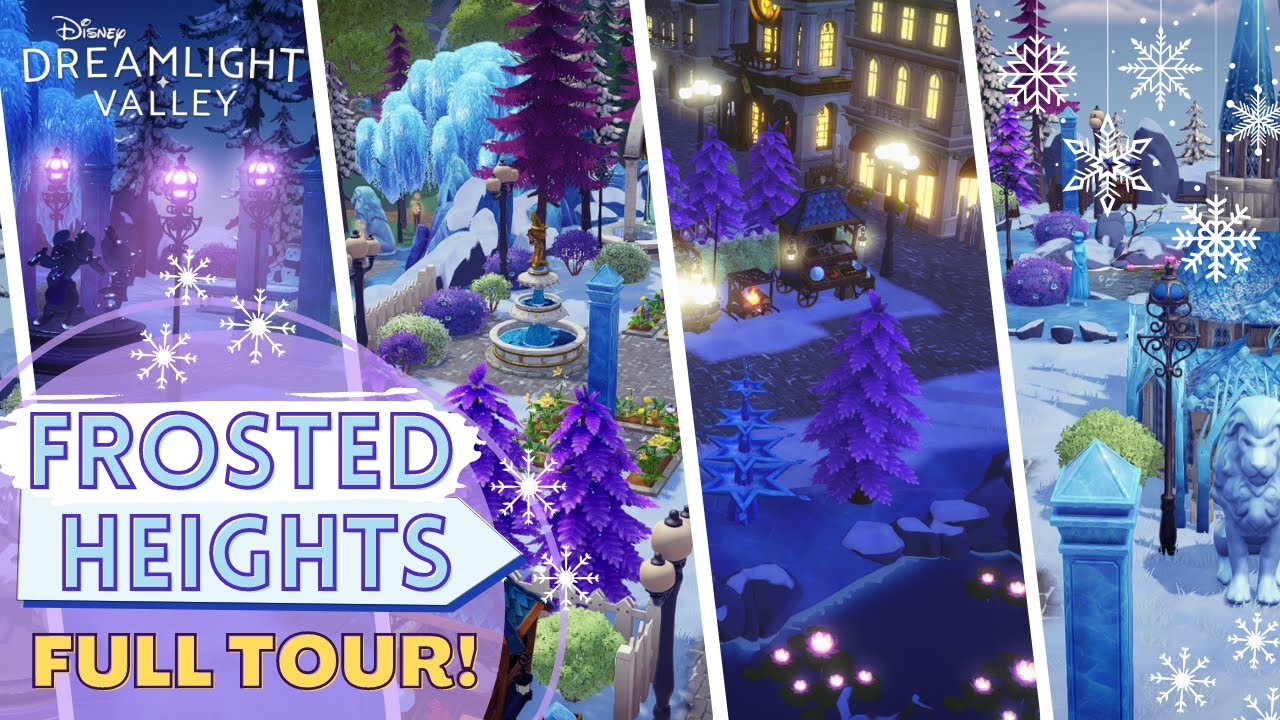 Frosted Heights Full Tour!  I redesigned everything!  | Disney Dreamlight Valley