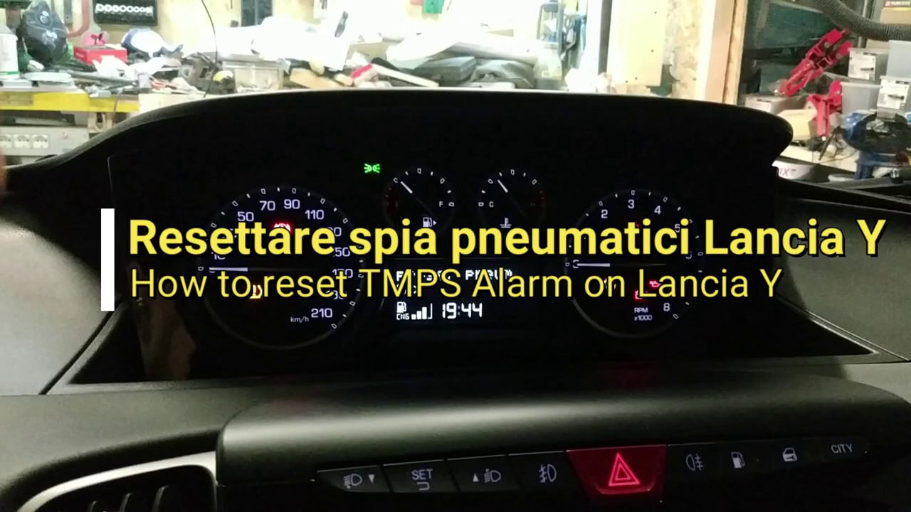 Come Resettare spia pressione gomme su Lancia Y How to DIY reset TPMS tire alarm on Lancia Y