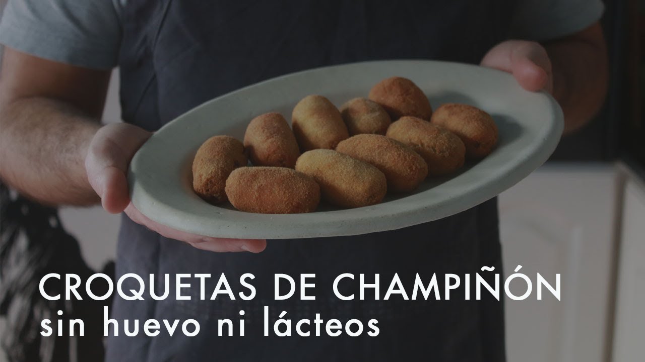 Croquetas veganas de champiñon