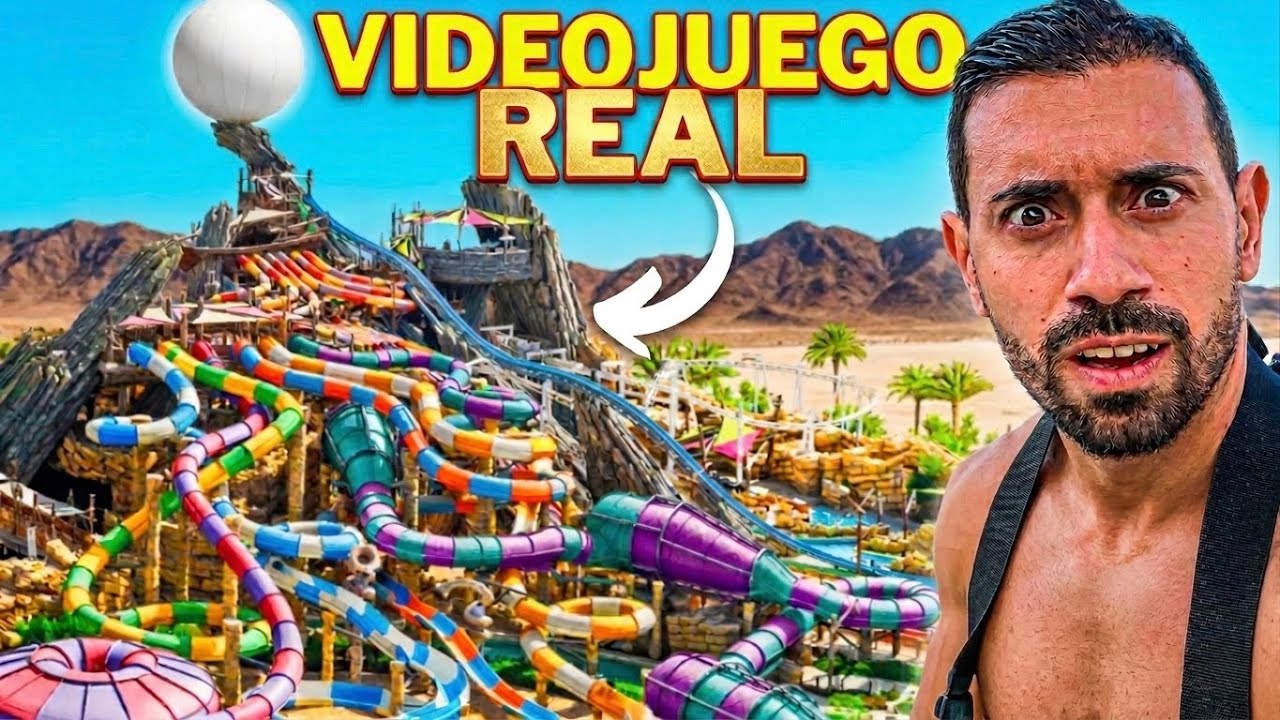 Este parque acuático está sacado de PLANET COASTER 🤯 Dentro de YAS WATERWORLD Abu Dhabi