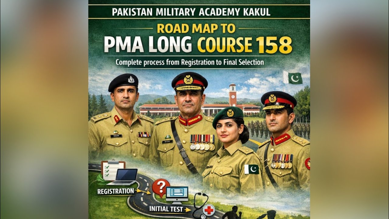 PMA long course Road Map|Join Pak Army as 2nd Lt after 12|PMA long course complete process|All steps