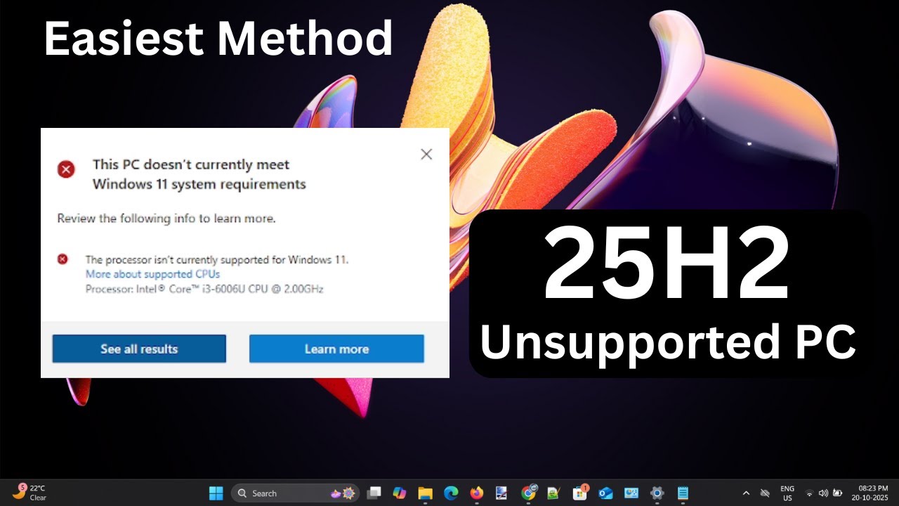 Windows 11 25H2 Unsupported Hardware? Do This Instead