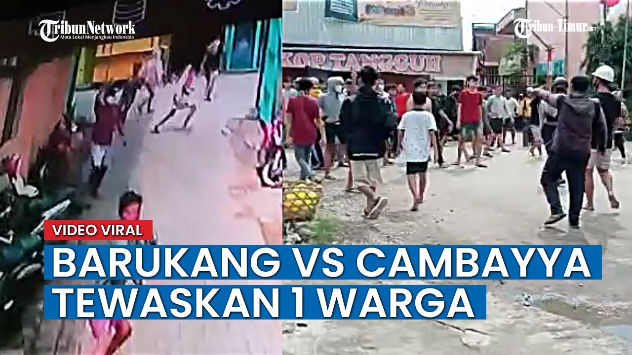VIDEO Tawuran Barukang Vs Cambayya Tewaskan 1 Warga, Polisi Juga Kena Busur