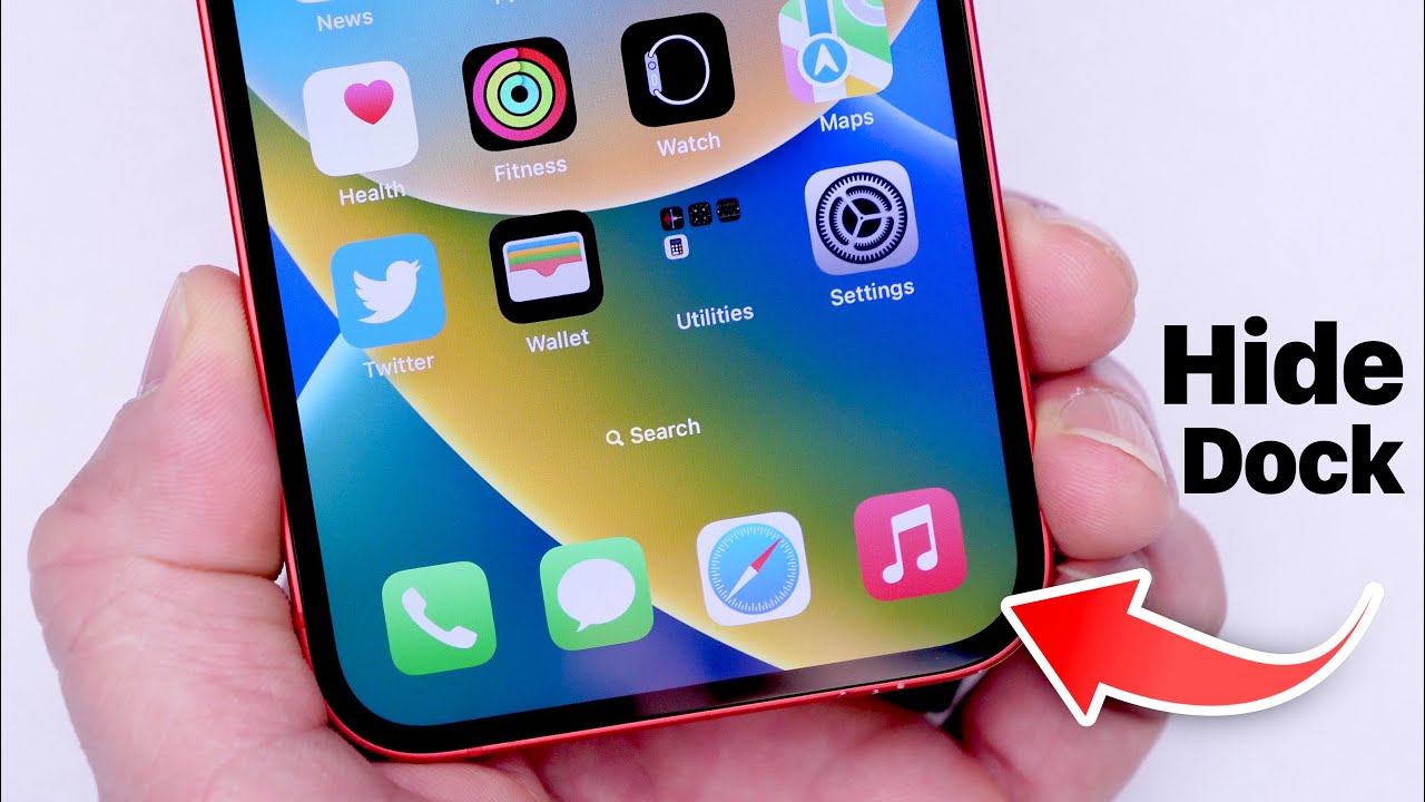 Hide Dock & Folder Background on Your iPhone!