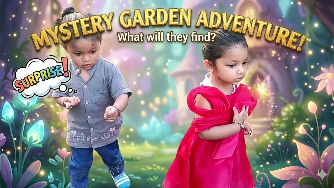 Walk with garden my little champ jenu and jeni baby ❤️❤️❤️