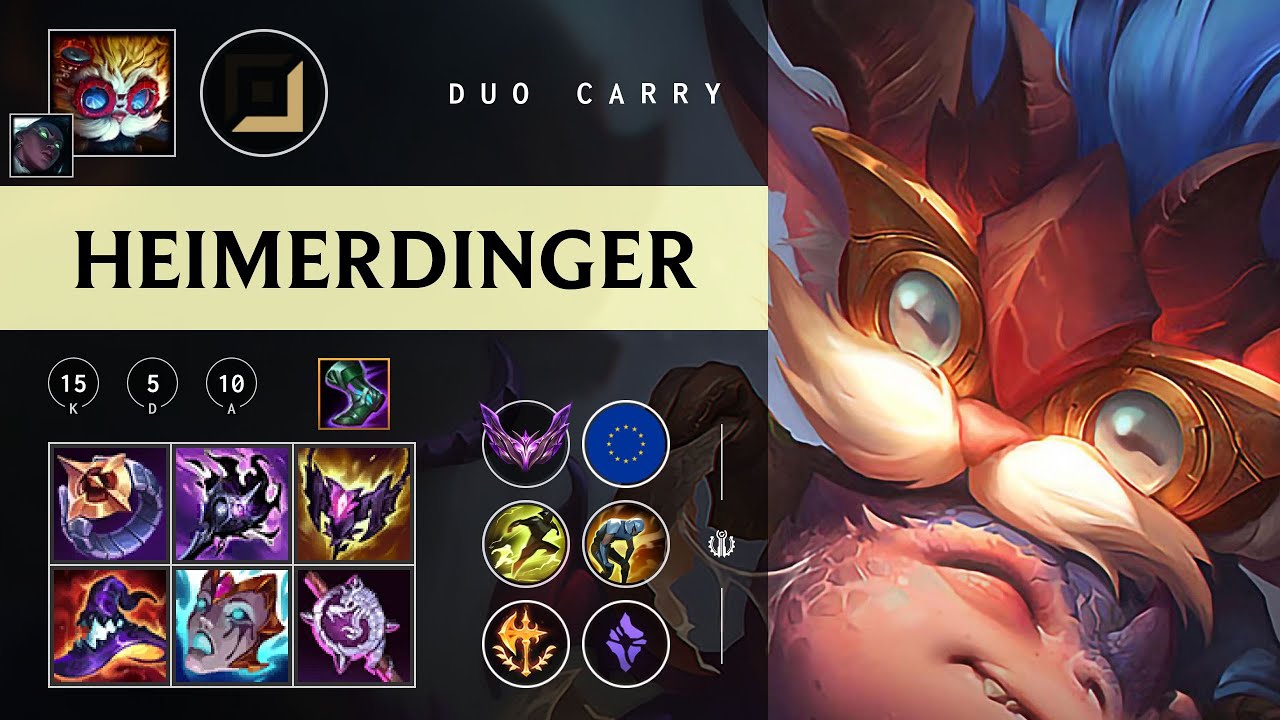 Heimerdinger Carry vs Zeri - EUW Master Patch 26.02