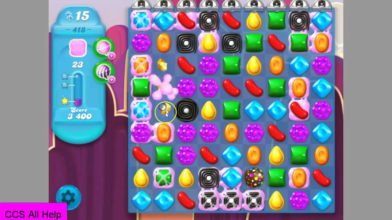Candy Crush Soda Saga Level 418 No Boosters