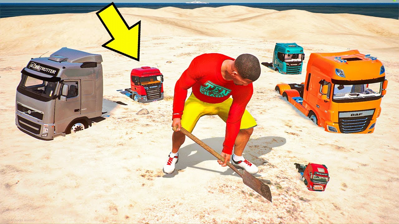 ENCONTRANDO MINI CAMINHÕES DE CRIANÇA SUPER RAROS no GTA 5!