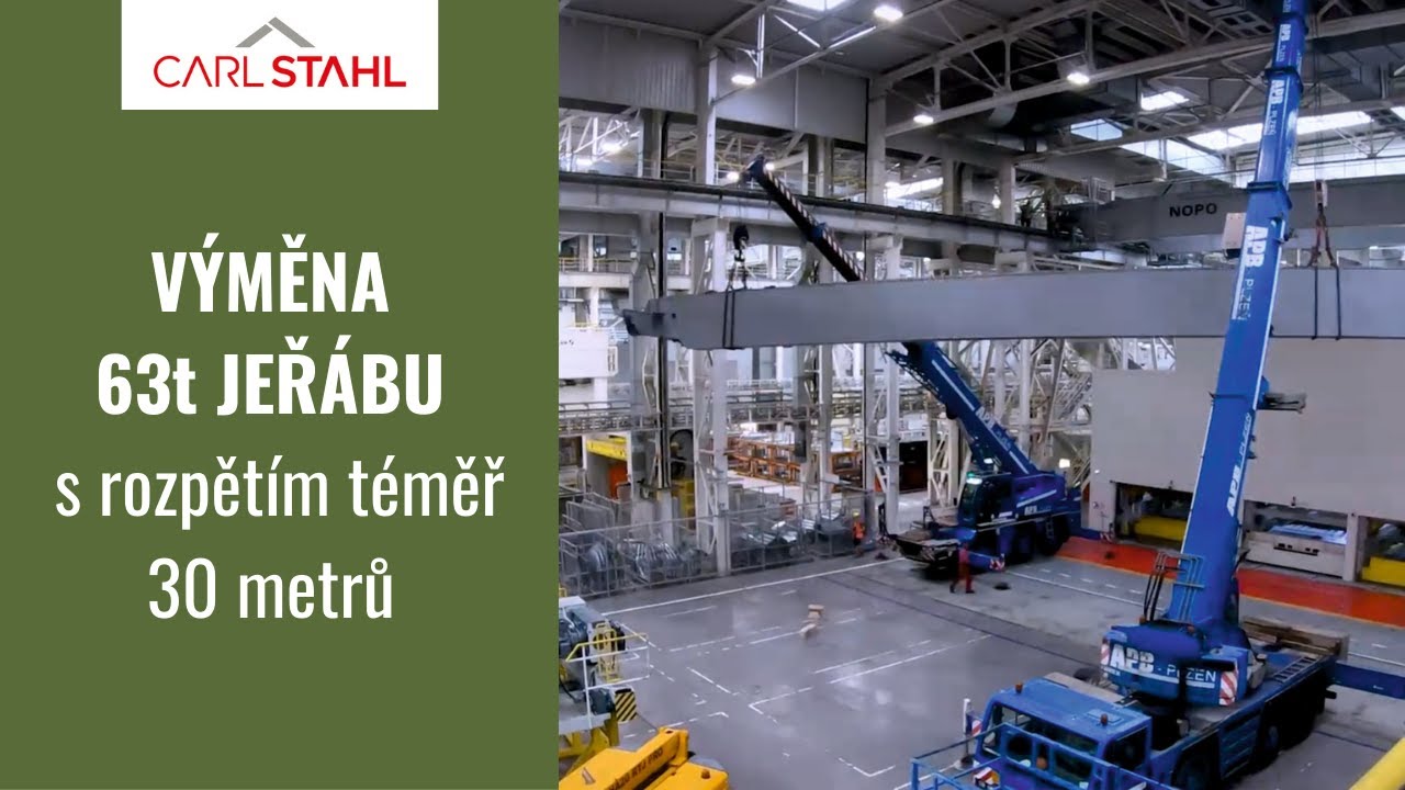 Montáž jeřábu NOPO s nosností 63 tun  | Carl Stahl