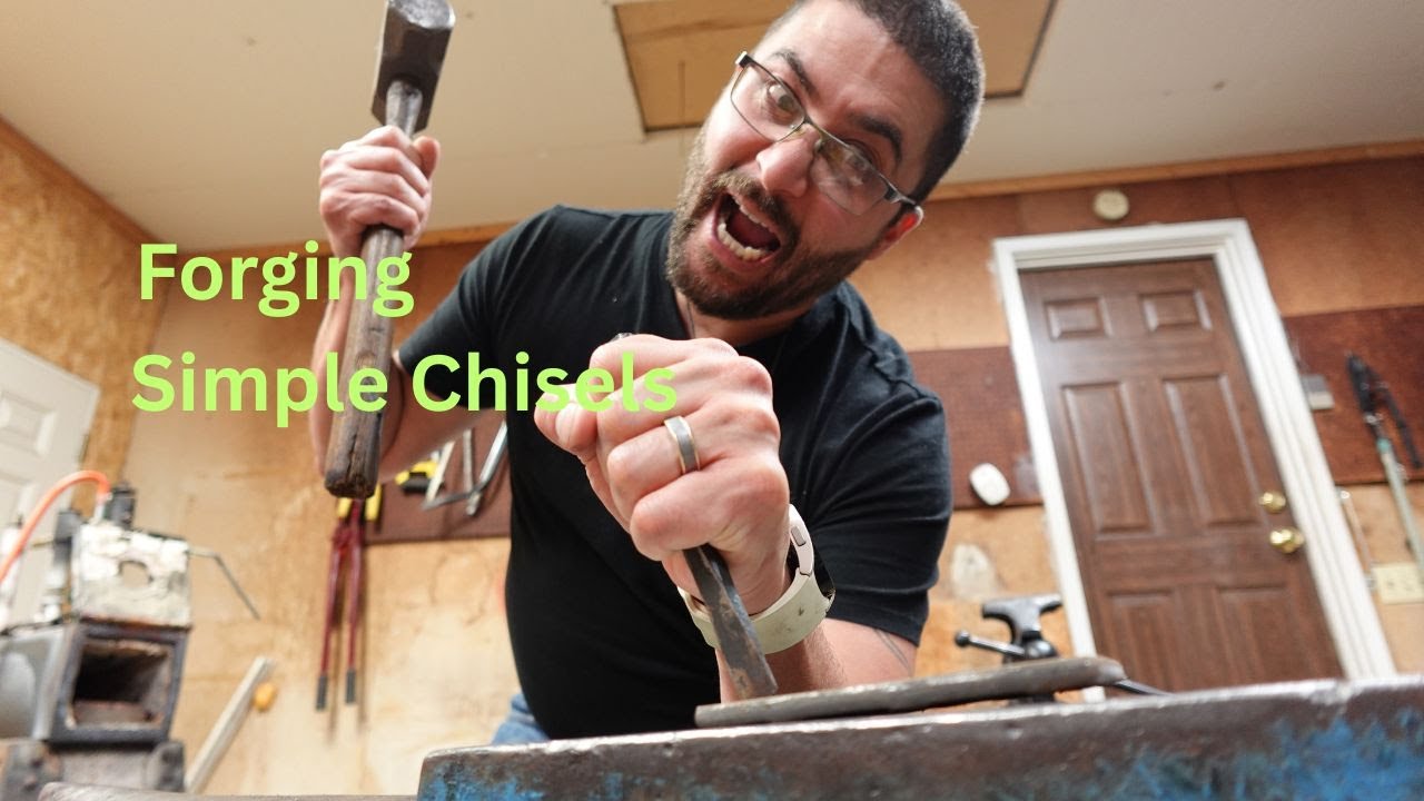 Blacksmithing some Simple Chisels