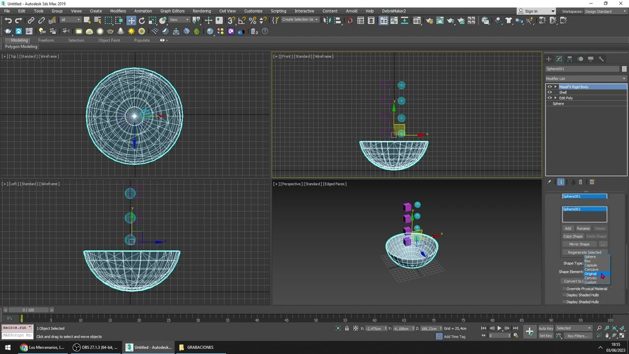 Tutorial 3ds Max Físicas con Mass FX