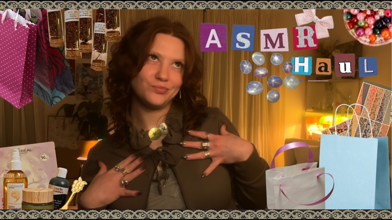 ⁂ ASMR HAUL MULTI TRIGGERS ⁂ (PAPOTAGE / GENTLE ASMR TAPPING SCRATCHING)
