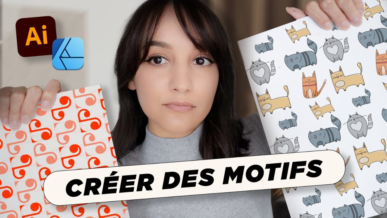 Comment cr&eacute;er un motif sur ADOBE ILLUSTRATOR & AFFINITY DESIGNER  ✍🏼