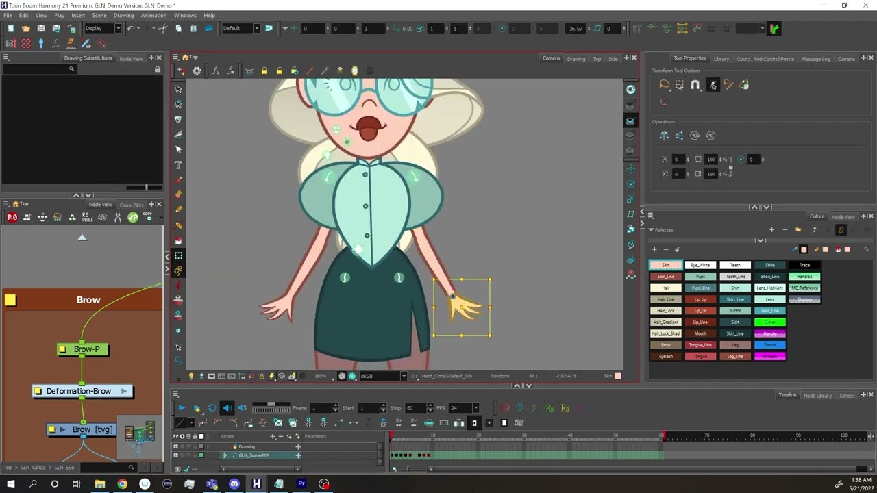 2D Character Rig (Toon Boom Harmony) - Glinda Demo