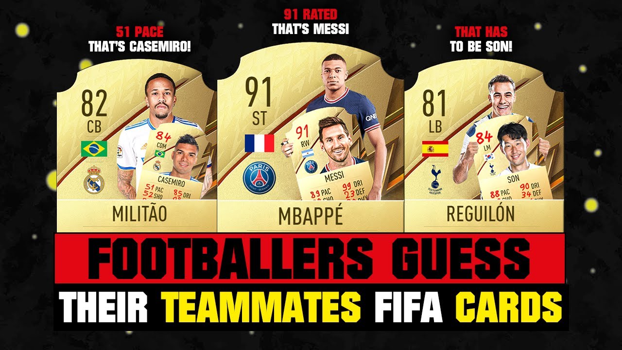 Footballers GUESS Their FIFA 22 RATINGS/CARDS! 😂🔥