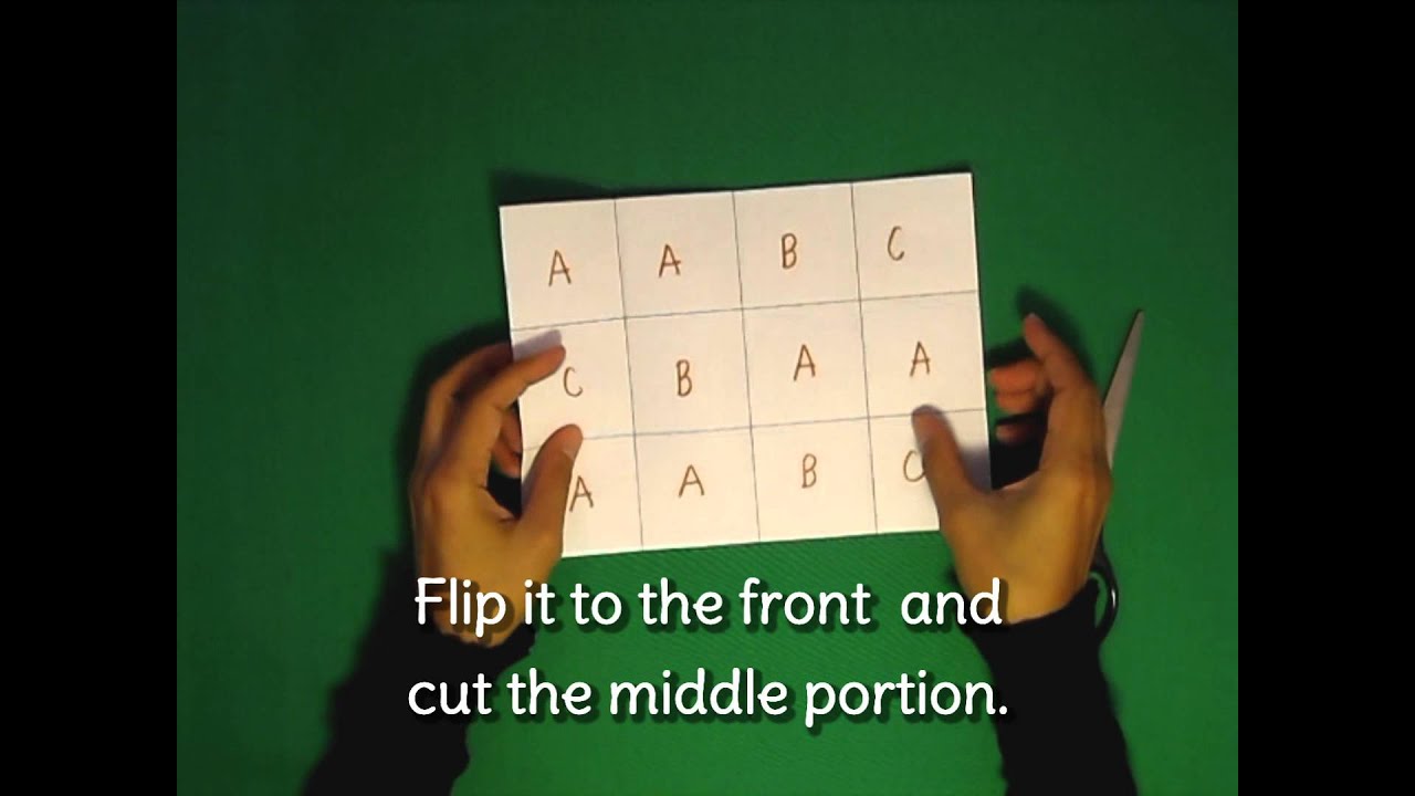How to make a tetra tetra flexagon