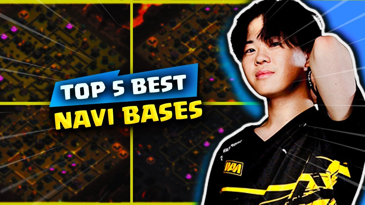 TOP 5 BASES from Golden Ticket Winner NAVI in Clash of Clans!