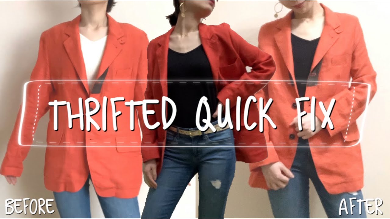 【Thrifted  Quick  Fix】  Vol.026   ジャケットのサイズダウン