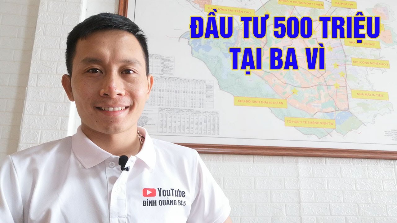 Đầu tư đất 500 triệu tại Ba Vì ven Hòa Lạc