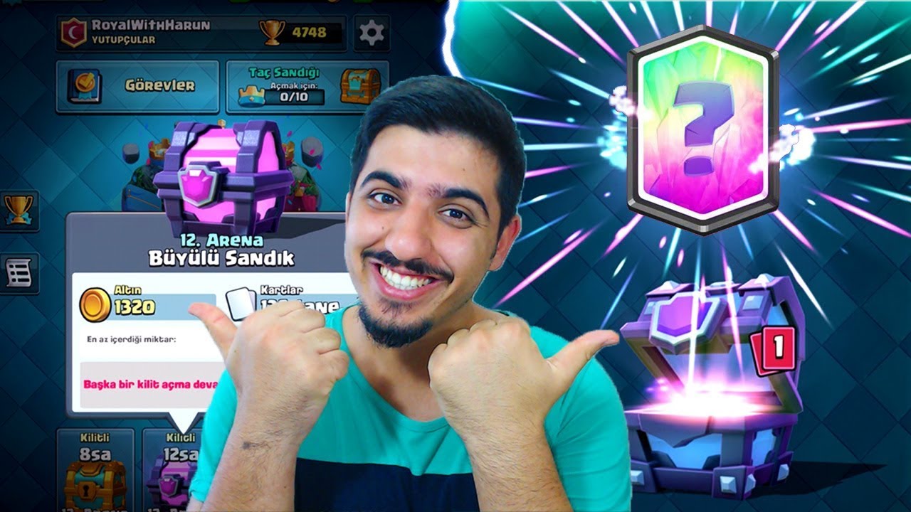 KLON GEMİSİ SÜPER BÜYÜLÜ SANDIĞIMI AÇIYOR! - Clash Royale