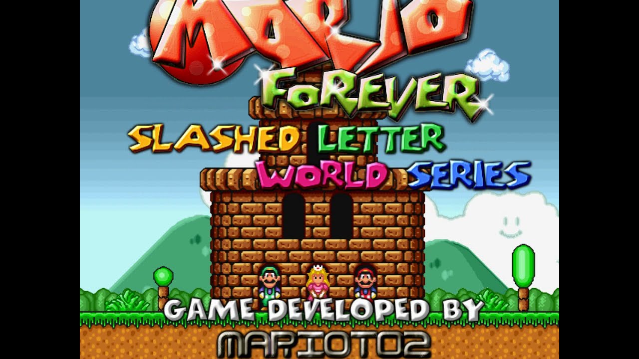 Mario Forever Slashed Letter Worlds Series Full Longplay Completed Video