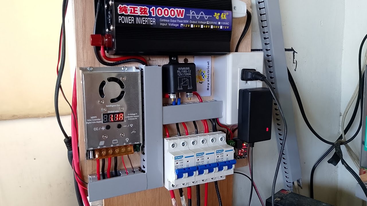 DIY Small Mppt 1kw PSW 12v 25A Solar power electrical system