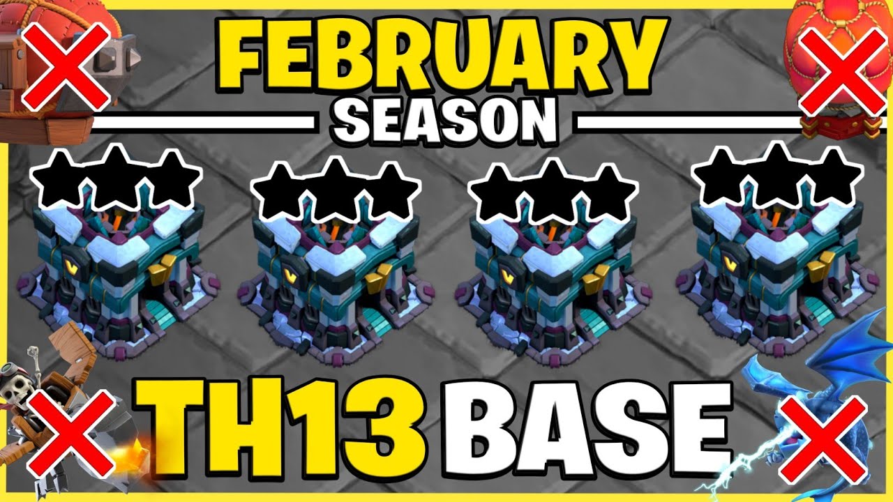 (TOP 20) NEW BEST TH13 CWL BASE LINK 2024 | TH13 WAR BASE LINK 2024 | TH13 BASE LINK CLASH OF CLANS