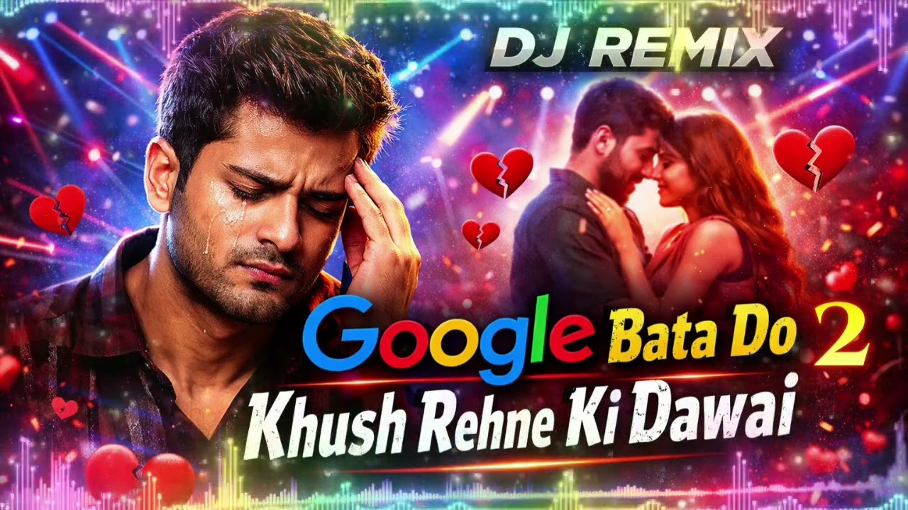 “Google Bata Do Khush Rehne Ki Dawai 2 💔 DJ Remix | Heart Broken Love Story Song | 90s Romantic Sad 