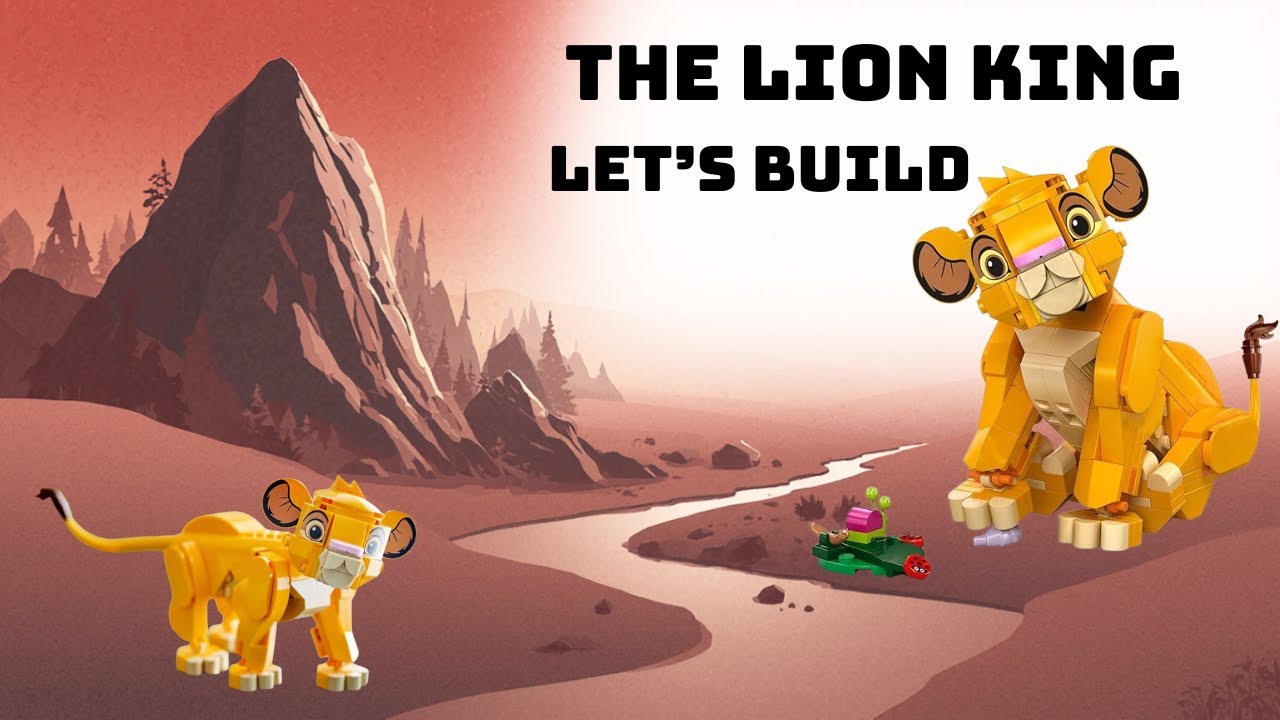 Simba LEGO Set Assembly | Disney Build | Let's Build