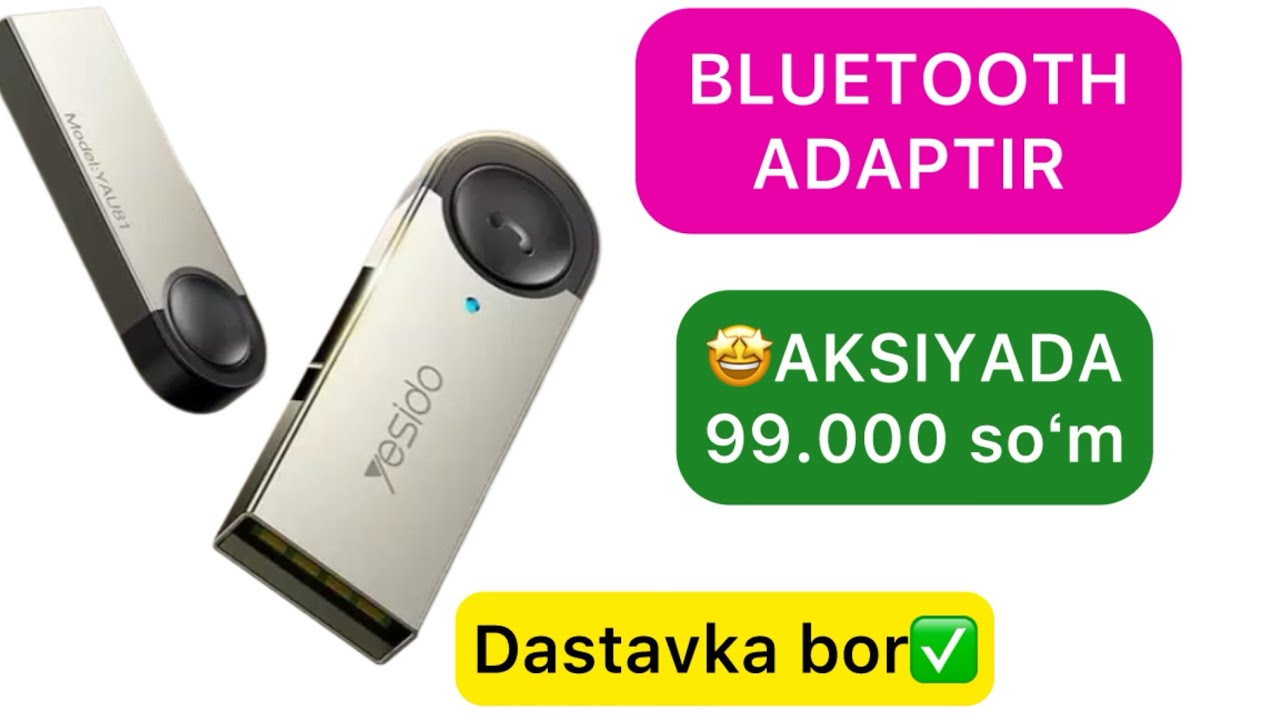 MAGNITAFONDA BLUETOOTH YOQLAR UCHUN MAXSUS USB