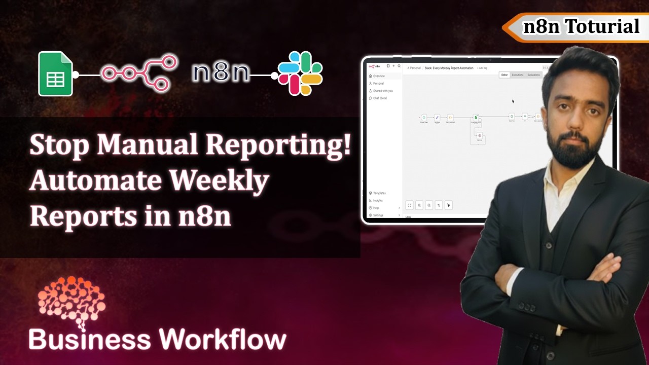 Stop Manual Reporting! Automate Weekly Reports in n8n (Send Every Monday)