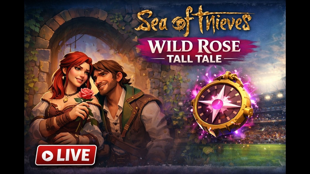 මැච් එක බලනගමන් Sea of Thieves Wild Rose ගහමු || Live Gameplay