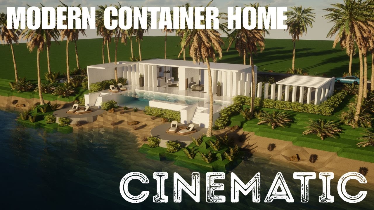 [4K] Minecraft : Ultra Modern Container Home (Timelapse Build) - Ultimate Immersion + World Download