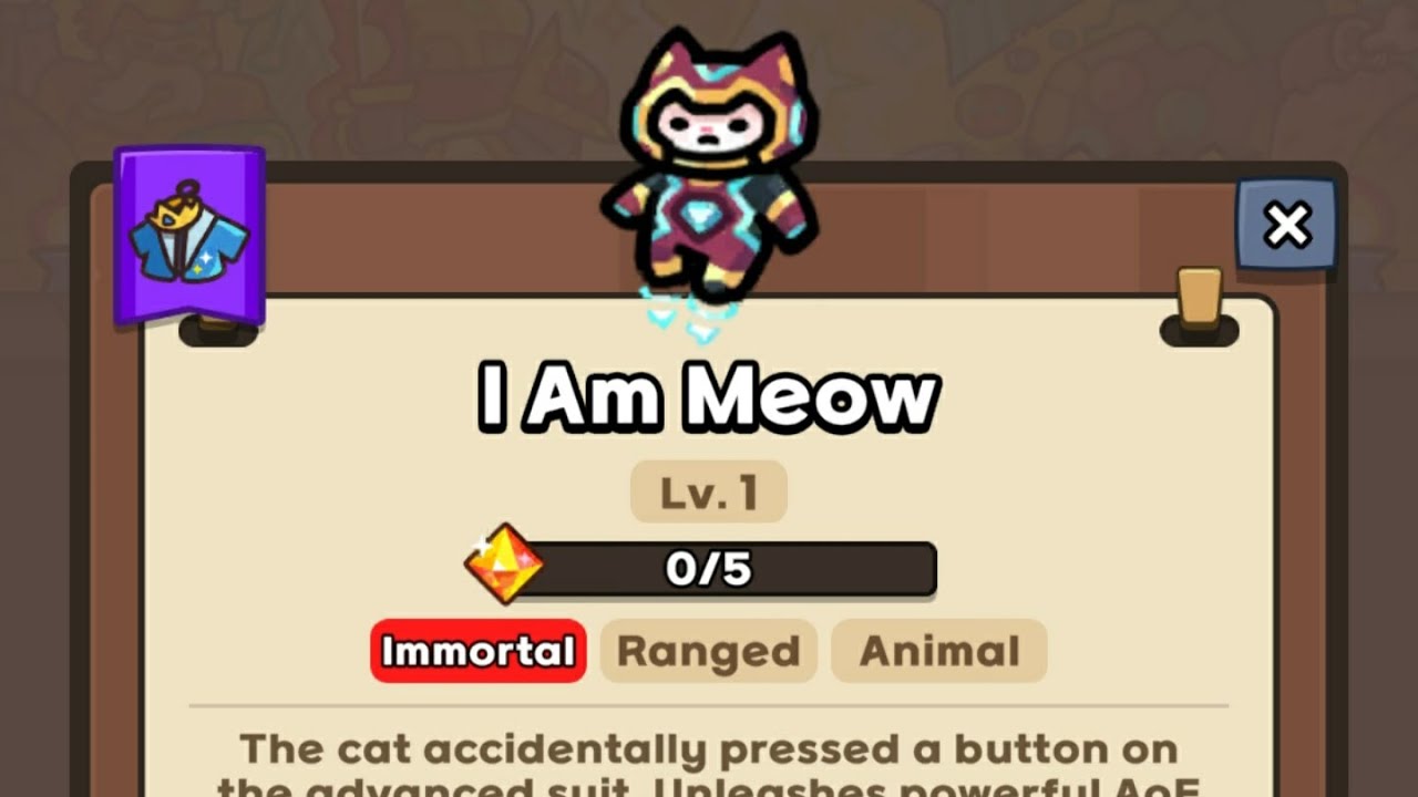 I AM MEOW!! (Immortal iron meow showcase level 1) a test not meant to be taken seriously 