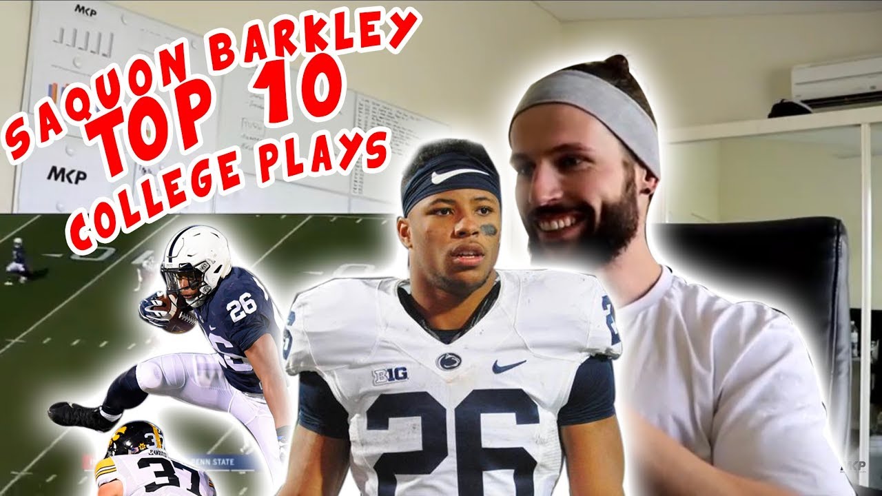 Rugby Player Reacts to SAQUON BARKLEY Top 10 Plays (PSU) YouTube Video