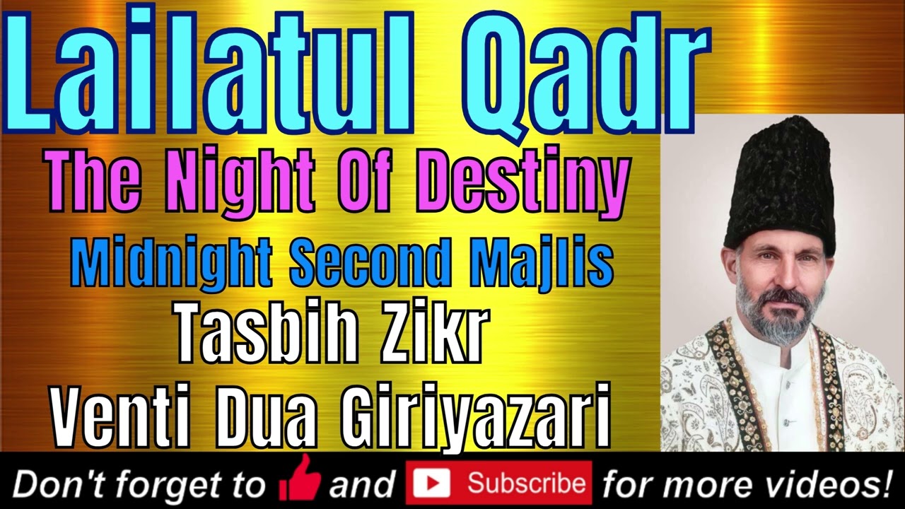 Ismaili Laylatul Qadr Majlis | Laylatul Qudr All Tasbihs (11 count) Venti Dua #newtasbih