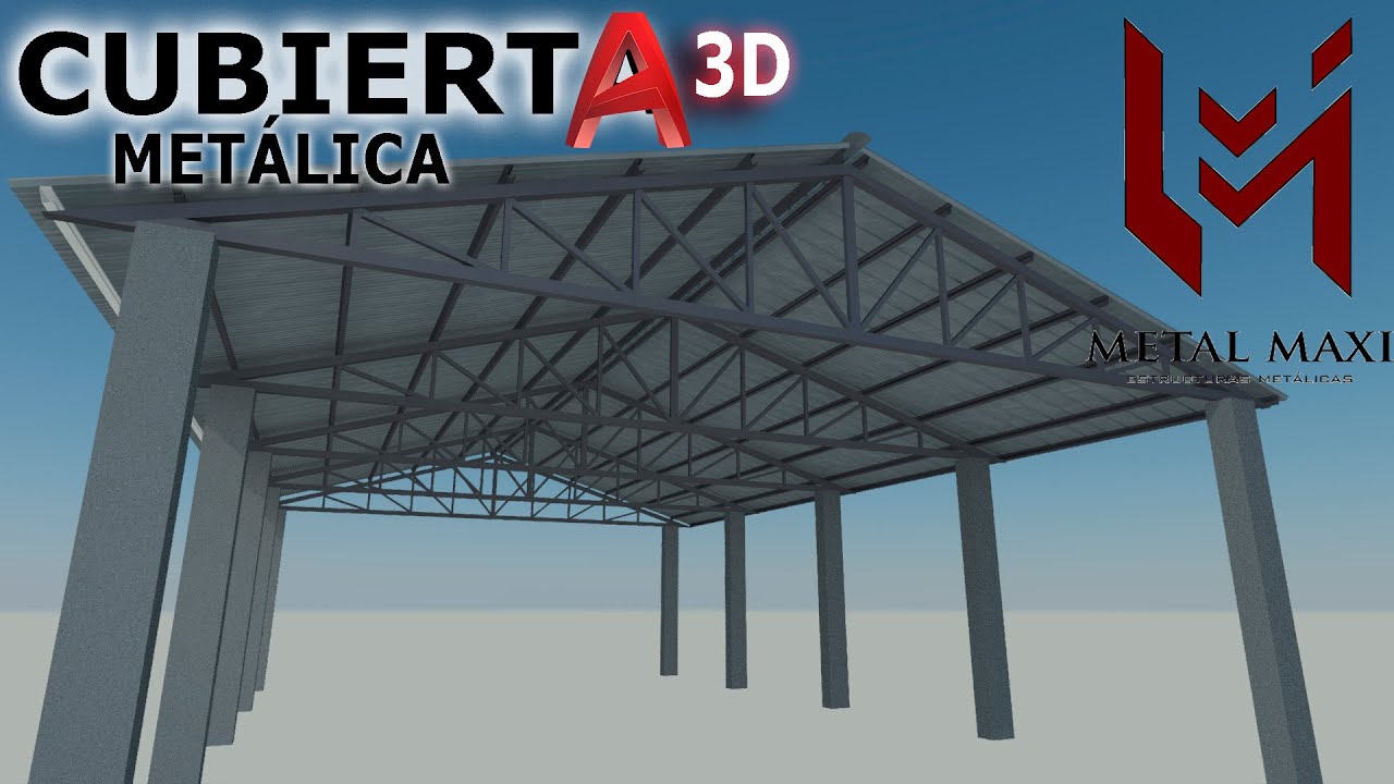 МЕТАЛЛИЧЕСКАЯ КРЫША AUTOCAD 3D